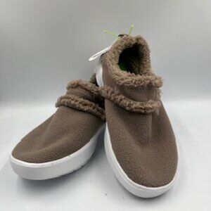 NEW OOFOS Women’s OOcoozies Size 10 Low Recovery Brown Mules Shoes NWT